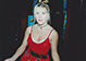 Beautiful Blond in Red Dress